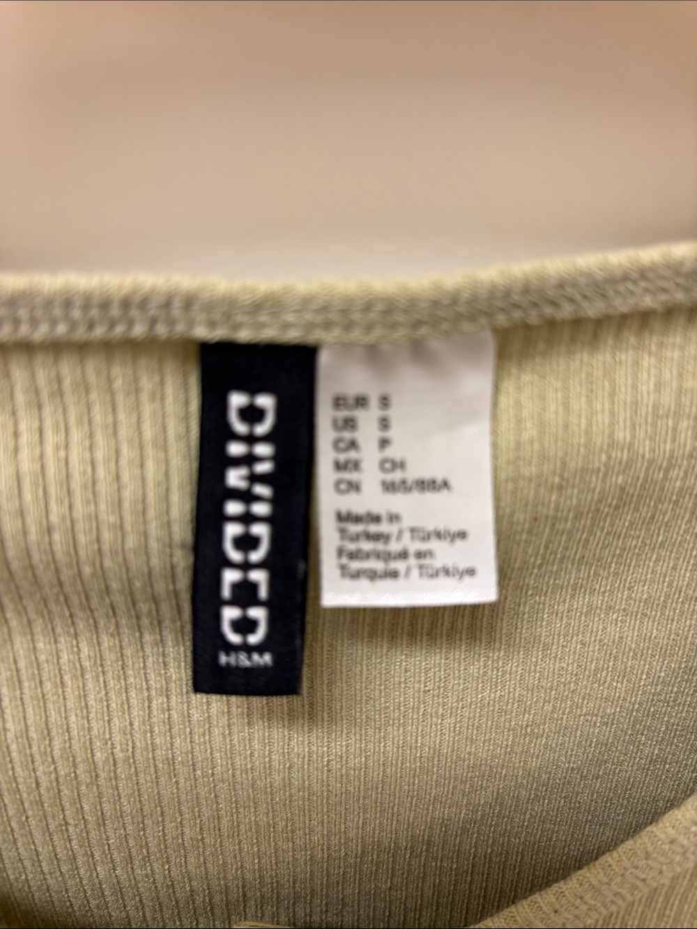H&M Fitted sleeveless top in ribbed jersey - Picture 6 of 8